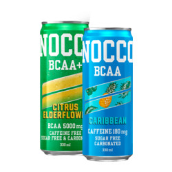 NOCCO BCAA+ 330 ml + BCAA Caribbean 330 ml