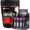 Optimum Nutrition 100% Whey Gold Standard 450 g + L-Carnitine 3000 Shot 12 x 80 ml