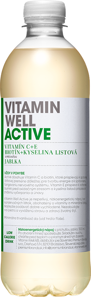 Vitamin Well Active 500 Ml Jablko