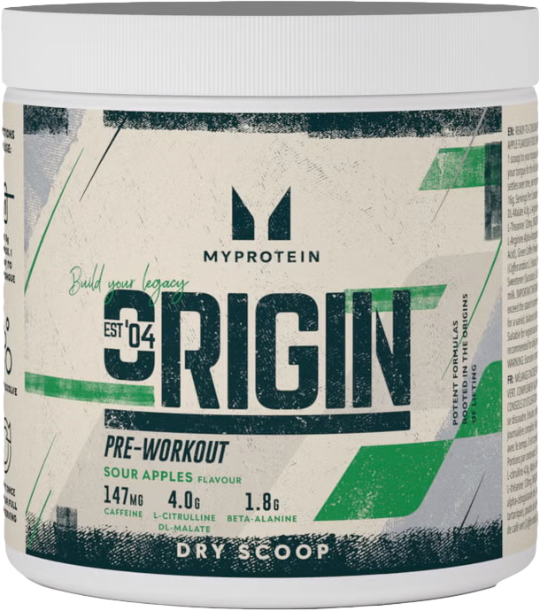 MyProtein Origin Pre-Workout Dry Scoop 288 G Marakujový Twister