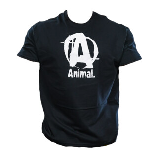 Universal Animal Basic Logo Tee schwarz