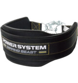 Power System Neoprene Dip Belt with Chain Dipping Beast PS 3860 musta / keltainen