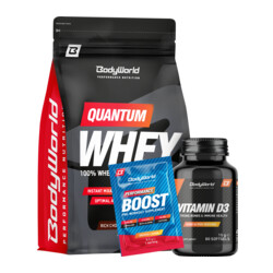 BodyWorld Quantum Whey 2270 g + Vitamin D3 60 capsules FREE