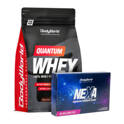 BodyWorld Quantum Whey Protein 2270 g + Nexa Probiotic 30 kapsúl ZADARMO