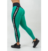 Nebbia High Waisted Side Stripe Leggings ICONIC 209 green