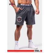 Nebbia Washed Sweat Shorts LEGEND 786 black