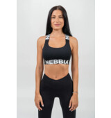 Nebbia Medium-Support Criss Cross Sports Bra ICONIC 230 svart
