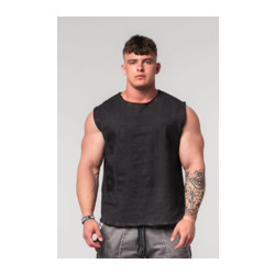 Nebbia Washed-off Tank Top BEASTIN’ 361 black
