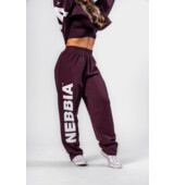 Nebbia Loose-Fit Baggy Pants BOYFRIEND STYLE 432 temno rdeča