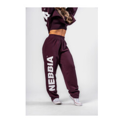 Nebbia Loose-Fit Baggy Pants BOYFRIEND STYLE 432 dark red