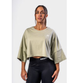 Nebbia Oversized Cropped Tee JUST FLOW 431 light green