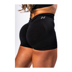 Nebbia High Waisted Push-Up Shorts TOTALLY SEAMLESS 304 black