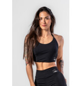 Nebbia Deni x NEBBIA Sports Crop Tank 309 črna