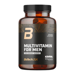 BioTech USA Multivitamin For Men From Organic Sources 60 comprimés
