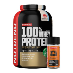 Nutrend 100% Whey Protein 2250 g + FREE Synephrine 60 capsules