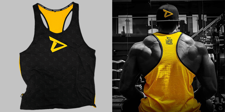 Dedicated Premium Stringer Yellow Back Tank Top Tielko