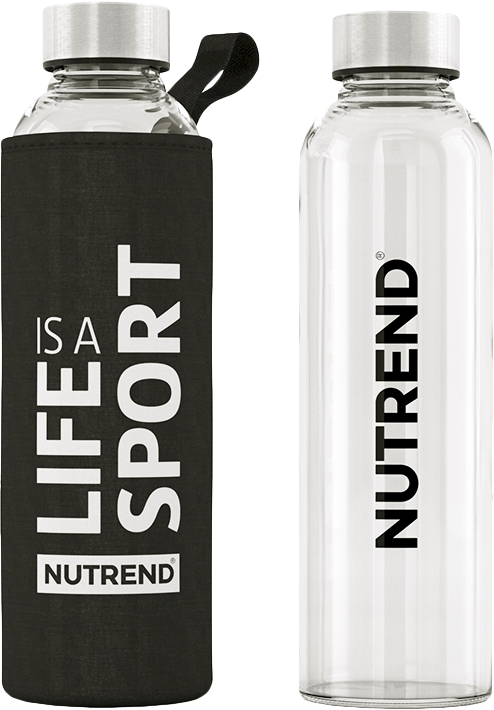 Nutrend Glass Bottle 500 ml Life is a Sport